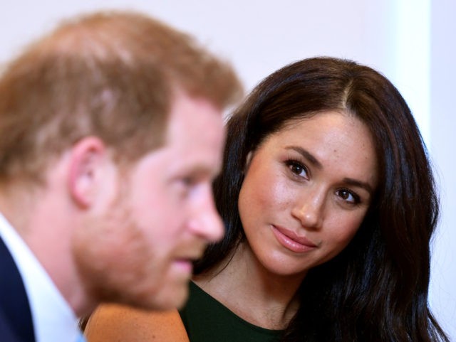 LONDON, ENGLAND - OCTOBER 15: Prince Harry, Duke of Sussex and Meghan, Duchess of Sussex a