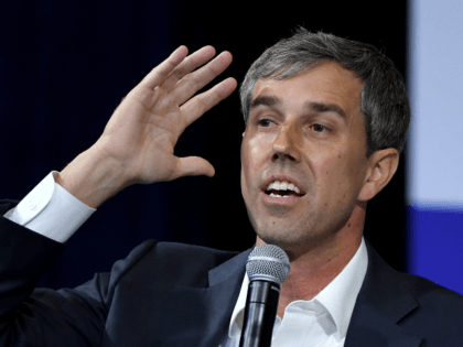 Democratic presidential candidate, former U.S. Rep. Beto O’Rourke (D-TX) speaks during the 2020 Gun Safety Forum hosted by gun control activist groups Giffords and March for Our Lives at Enclave on October 2, 2019 in Las Vegas, Nevada. Nine Democratic candidates are taking part in the forum to address gun …