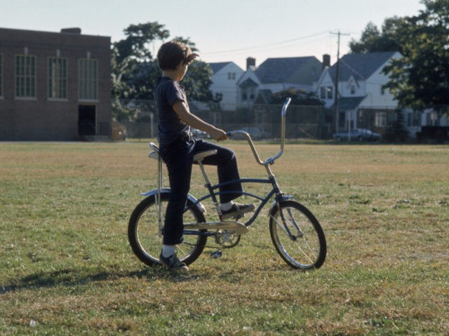 A boy on a chopper bicycle, USA, circa 1975. (Photo by Hulton Archive/Getty Images)