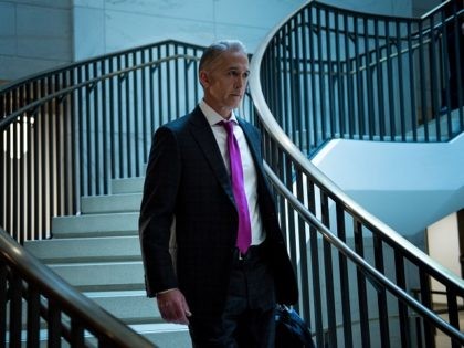 Rep. Trey Gowdy (R-SC) arrives for a closed session with Donald Trump Jr. before the House Intelligence Committee on Capitol Hill December 6, 2017 in Washington, DC. / AFP PHOTO / Brendan Smialowski (Photo credit should read BRENDAN SMIALOWSKI/AFP/Getty Images)