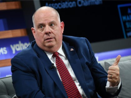 Maryland Governor Larry Hogan participates in the Yahoo Finance All Markets Summit at Union West on Thursday, Oct. 10, 2019, in New York. (Photo by Evan Agostini/Invision/AP)