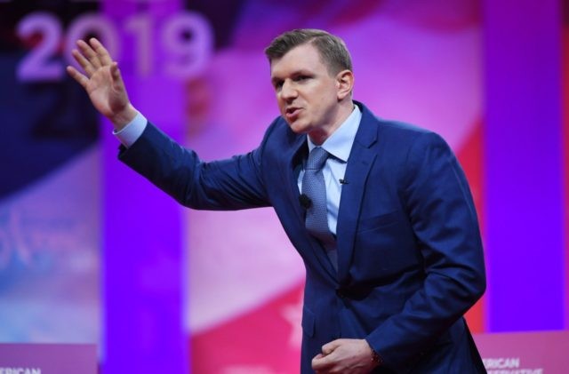 Conservative political activist James O'Keefe speaks during the annual Conservative P