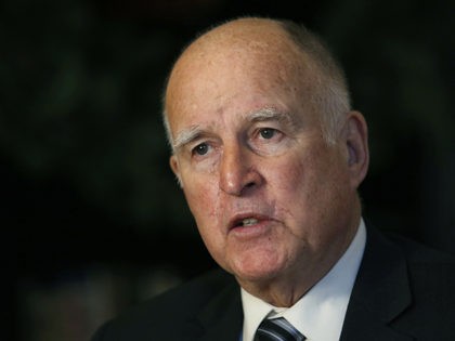 FILE - In this Dec. 18, 2018 file photo, then-California Gov. Jerry Brown discusses his time in the state's highest office during an interview with The Associated Press in Sacramento, Calif. Current and former governors, a U.S. senator and other notable figures are helping to create a new nonpartisan effort …