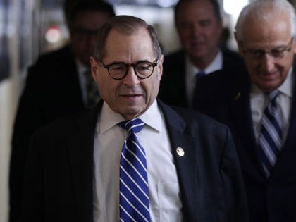 WASHINGTON, DC - SEPTEMBER 25: U.S. Rep. Jerry Nadler (D-NY), chairman of House Judiciary Committee, arrives at a House Democratic Caucus meeting at the U.S. Capitol September 25, 2019 in Washington, DC. House Democrats met to discuss their agenda one day after Speaker of the House Rep. Nancy Pelosi has …