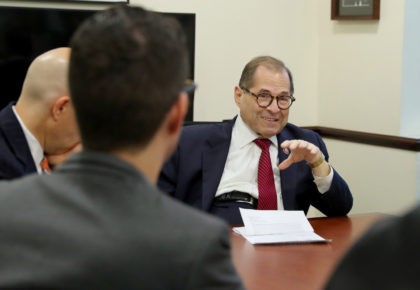 NEW YORK, NEW YORK - OCTOBER 02: District Advocates meet w/ Rep. Jerry Nadler on October 02, 2019 in New York City. (Photo by Rob Kim/Getty Images for The Recording Academy)