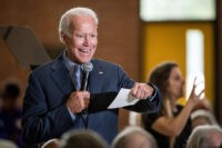FLORENCE, SC - OCTOBER 26: Democratic presidential candidate, former vice President Joe Biden addresses a crowd at Wilson High School on October 26, 2019 in Florence, South Carolina. Many presidential hopefuls campaigned in the early primary state over the weekend, scheduling stops around a criminal justice forum in the state …
