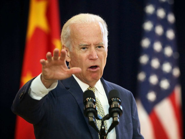 U.S. Vice President Joseph Biden delivers remarks during the joint opening session of the Strategic and Economic Dialogue (S&ED), and Consultation on People-to-People Exchange (CPE) June 23, 2015 at the State Department in Washington, DC. Officials from both countries participated in the seventh annual U.S. Ð China Strategic and Economic …