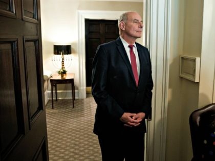 White House Chief of Staff John Kelly listens as President Donald Trump speaks during a meeting with newly elected governors in the Cabinet Room of the White House, Thursday, Dec. 13, 2018, in Washington. Trump’s hunt for a new chief of staff has taken on the feel of a reality …