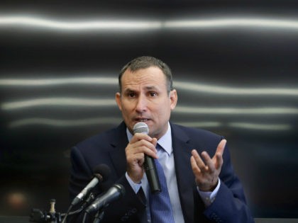 Cuban political dissident Jose Daniel Ferrer Garcia, 45, talks with reporters at the Raben Group offices during a tour of the United States June 1, 2016 in Washington, DC. Arrested as part the Black Spring crackdown on Cuban dissidents and imprisoned from 2003-2011, Ferrer founded the pro-democracy and human rights …