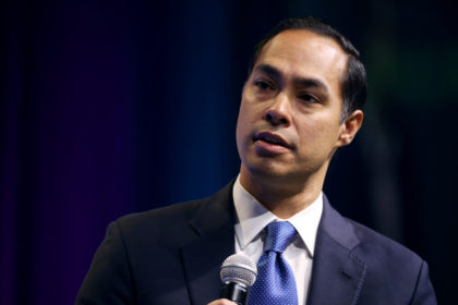 WASHINGTON, DC - OCTOBER 28: Democratic presidential candidate and former housing secretary Julian Castro is interviewed by former Obama Administration officials Ben Rhodes and Tommy Vietor during the J Street National Conference at the Walter E. Washington Convention Center October 28, 2019 in Washington, DC. Buttigieg and three other presidential …