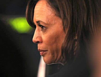 HOUSTON, TEXAS - SEPTEMBER 12: Democratic presidential candidate Sen. Kamala Harris (D-CA)