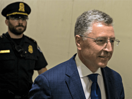 WASHINGTON, DC - OCTOBER 03: Former Special Envoy to Ukraine Kurt Volker departs following a closed-door deposition led by the House Intelligence Committee on Capitol Hill on October 3, 2019 in Washington, DC. Volker resigned from his position on September 27. (Photo by Zach Gibson/Getty Images)