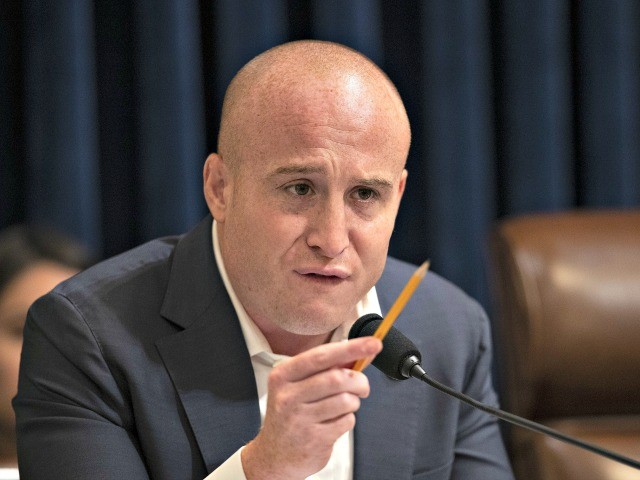 House Subcommittee on Intelligence and Counterterrorism Co-Chairman Rep. Max Rose, D-N.Y. speaks during a hearing on "meeting the challenge of white nationalist terrorism at home and abroad" on Capitol Hill in Washington, Wednesday, Sept. 18, 2019. (AP Photo/Manuel Balce Ceneta)