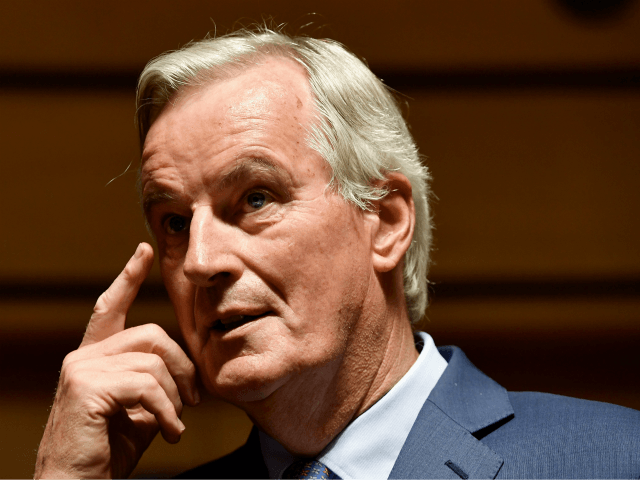 European Union's chief Brexit negotiator Michel Barnier looks on during a meeting in Luxem