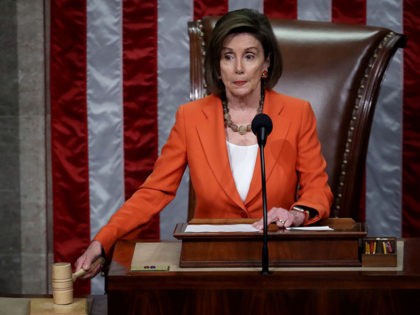 WASHINGTON, DC - OCTOBER 31: Speaker of the House Nancy Pelosi (D-CA) gavels the close of