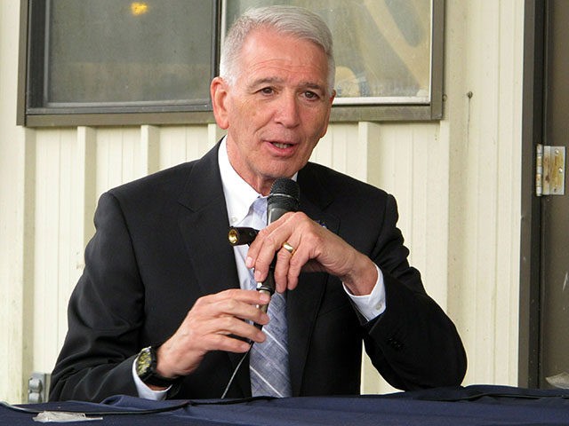 FILE - In this March 18, 2019, file photo, U.S. Rep. Ralph Abraham speaks at a business ev