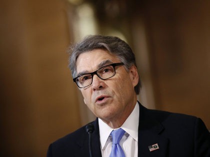 Energy Secretary Rick Perry testifies before the Senate Energy and Natural Resources Committee during a hearing on the President's budget request for Fiscal Year 2020, Tuesday, April 2, 2019, on Capitol Hill in Washington. (AP Photo/Patrick Semansky)