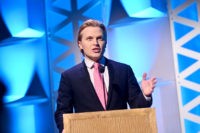 NEW YORK, NEW YORK - MAY 18: Ronan Farrow speaks onstage at the 78th Annual Peabody Awards Ceremony Sponsored By Mercedes-Benz at Cipriani Wall Street on May 18, 2019 in New York City. (Photo by Mike Pont/Getty Images for Peabody)
