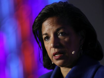 Former National Security Advisor Susan Rice speaks at the J Street 2018 National Conference April 16, 2018 in Washington, DC. Rice spoke on the topic of "The Dangers of U.S. Foreign Policy Under Trump". (Photo by Win McNamee/Getty Images)