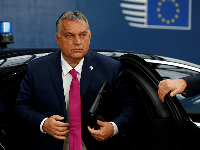 Hungarian Prime Minister Viktor Orban arrives for European Union Summit at European Union Headquarters in Brussels on October 17, 2019. (Photo by JULIEN WARNAND / POOL / AFP) (Photo by JULIEN WARNAND/POOL/AFP via Getty Images)