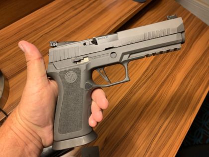 We recently got our hands on a Sig Sauger P320 XFive Legion 9mm and the one word that sums up our initial shooting experience with the pistol is "Wow!"