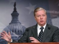 WASHINGTON, DC - OCTOBER 24: Senate Judiciary Committee Chairman Lindsey Graham (R-SC), speaks after introducing a resolution condemning House Impeachment inquiry against President Donald Trump, at the U.S. Capitol on October 24, 2019 in Washington, DC. (Photo by Mark Wilson/Getty Images)
