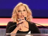 Bette Midler speaks at 15th Annual Movies for Grownups Awards at the Beverly Wilshire Hotel on Monday, Feb. 8, 2016, in Beverly Hills, Calif. (Photo by Rich Fury/Invision/AP)