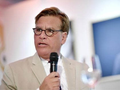 ZURICH, SWITZERLAND - OCTOBER 04: Aaron Sorkin speaks at the 'Molly's Game' press conference during the 13th Zurich Film Festival on October 4, 2017 in Zurich, Switzerland. The Zurich Film Festival 2017 will take place from September 28 until October 8. (Photo by Alexander Koerner/Getty Images)