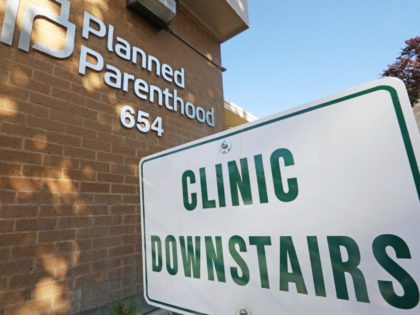 In this Aug. 21, 2019, file photo, a sign is displayed at Planned Parenthood of Utah in Sa