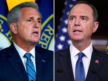 Rep. Adam Schiff (D-CA) in a video statement after he was censured by Congress fantasized it was House Speaker Kevin McCarthy (R-CA) being censured, not him.