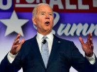 Former US Vice President and Democratic presidential hopeful Joe Biden speaks at the SEIU Unions for All Summit in Los Angeles, California on October 4, 2019. (Photo by Frederic J. BROWN / AFP) (Photo by FREDERIC J. BROWN/AFP via Getty Images)