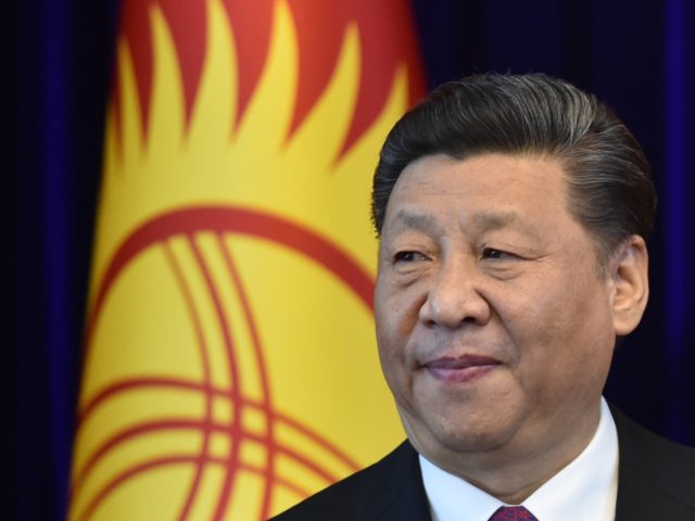 Chinese President Xi Jinping attends a signing ceremony following the talks with his Kyrgyz counterpart in Bishkek on June 13, 2019. (Photo by Vyacheslav OSELEDKO / AFP) (Photo credit should read VYACHESLAV OSELEDKO/AFP/Getty Images)