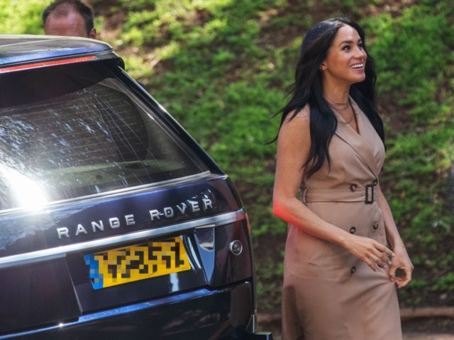 Meghan Markle, the Duchess of Sussex arrives at the University of Johannesburg, South Afri