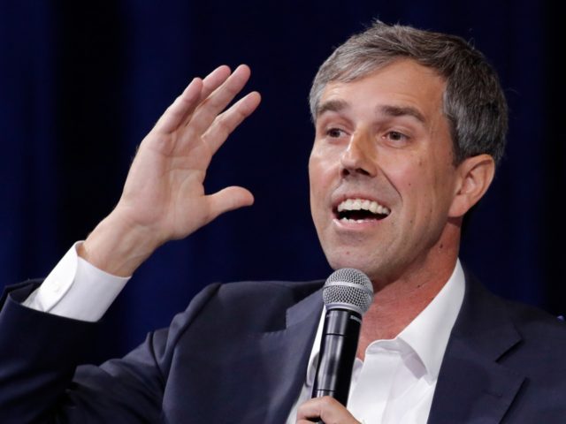 Democratic presidential candidate and former Texas Rep. Beto O'Rourke speaks during a gun