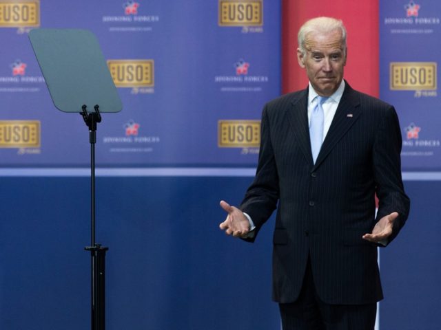 OINT BASE ANDREWS, MD - MAY 5: Dr. Jill Biden speaks as Vice President Joe Biden reacts to