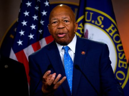 US Representative Elijah Cummings, Democrat of Maryland and Chairman of the House Oversight and Reform Committee, gestures as he delivers a press conference following the former Special Counsel's testimony before the House Select Committee on Intelligence in Washington, DC, on July 24, 2019. (Photo by ANDREW CABALLERO-REYNOLDS / AFP) (Photo …