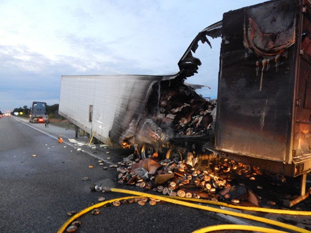 Indiana truck fire