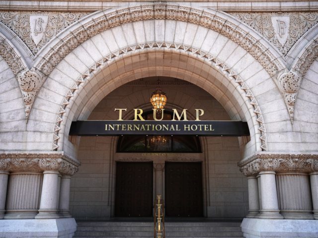 WASHINGTON, DC - AUGUST 10: The Trump International Hotel is shown on August 10, 2017 in W