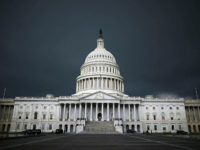 WASHINGTON, DC - JUNE 13: Storm clouds fill the sky over the U.S. Capitol Building, June 13, 2013 in Washington, DC. Potentially damaging storms are forecasted to hit parts of the east coast with potential for causing power wide spread outages. (Photo by Mark Wilson/Getty Images)