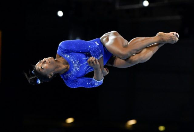 Gymnastics queen Simone makes history at worlds with 'Biles II'