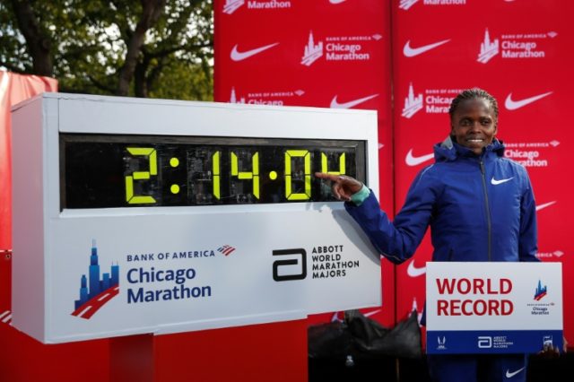 Kenya's Kosgei crushes Radcliffe world record in Chicago Marathon