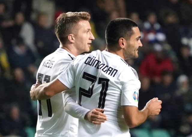 Gundogan double rescues Germany in Estonia after Can sees red