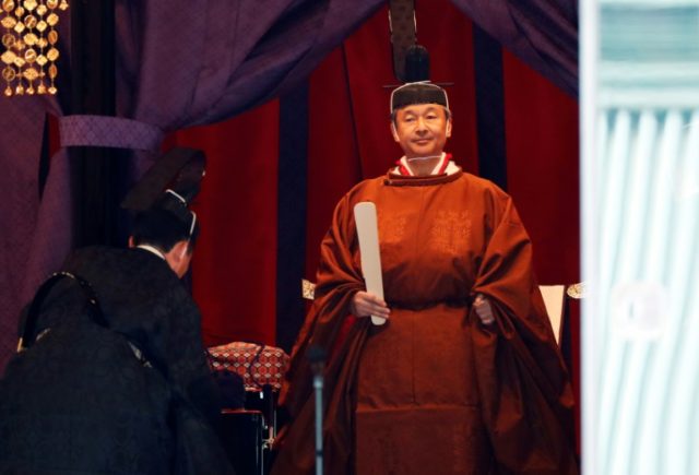 Japan's emperor completes enthronement in ancient ceremony