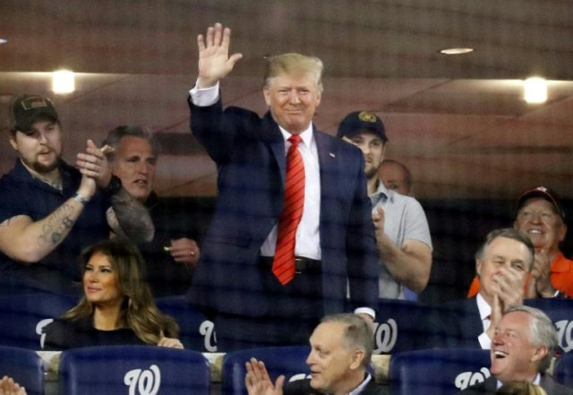 Trump booed at World Series baseball game