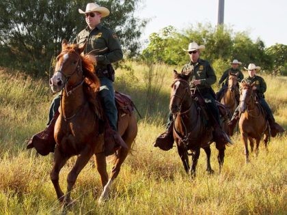 Horse Patrol agents work the ranches along the Texas border with Mexico. (File Photo: .S.