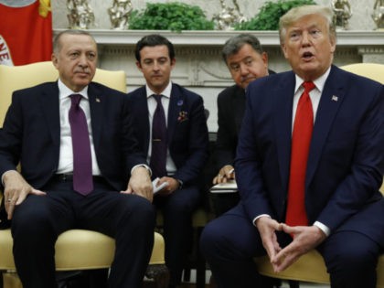 President Donald Trump and Turkish President Recep Tayyip Erdogan meet in the Oval Office