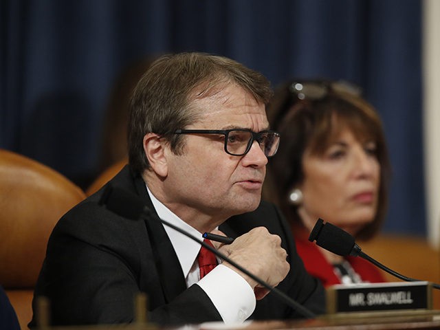 Rep. Mike Quigley, D-Ill., questions top U.S. diplomat in Ukraine William Taylor, and career Foreign Service officer George Kent, as they testify before the House Intelligence Committee on Capitol Hill in Washington, Wednesday, Nov. 13, 2019, during the first public impeachment hearing of President Donald Trump's efforts to tie U.S. …