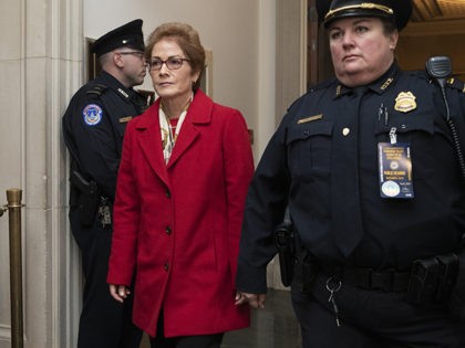 Marie Yovanovitch Former U.S. Ambassador to Ukraine Marie Yovanovitch arrives to testify to the House Intelligence Committee, Friday, Nov. 15, 2019, on Capitol Hill in Washington, in the second public impeachment hearing of President Donald Trump's efforts to tie U.S. aid for Ukraine to investigations of his political opponents. (AP Photo/Manuel Balce …