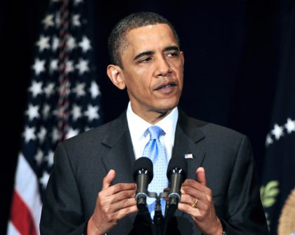 WASHINGTON - MAY 4: (AFP OUT) U.S. President Barack Obama delivers remarks to the Business Council at the Park Hyatt Hotel May 4, 2010 in Washington, DC. In his remarks the President spoke about the attempted failed car bombing that took place over the weekend in New York City's Times …