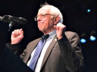 Vermont Sen. Bernie Sanders speaks at a campaign rally on March 23 in Los Angeles. Robyn Beck/AFP/Getty Images
